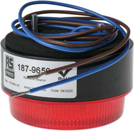 187-9650 Xenon LP 115/230vAc 2W Red