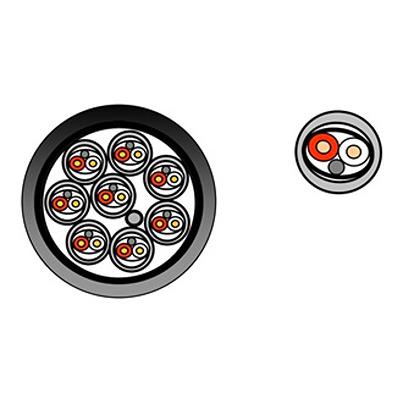 70071CH-00500 Belden70071CH Series 16 Core Audio Cable, 0.34 mm² CSA Screened, 21.3mm od, 500m, Grey