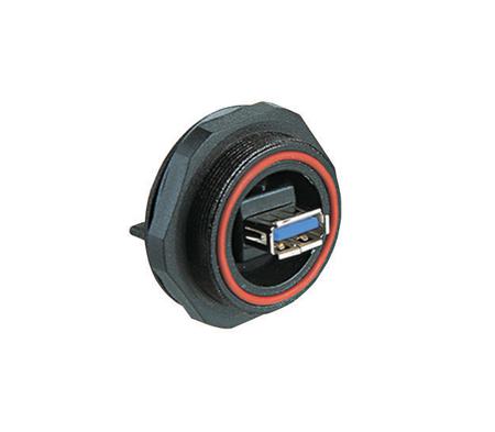 PX0848/A3 Bulgin Straight, Panel Mount, Socket- Single Port Type Type A 3 IP68 USB Connector