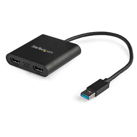 USB32HD2 StarTech.com USB A to HDMI Adapter, USB 3.0, 2 Supported Display(s) - 4K @ 30Hz
