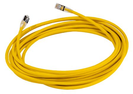 RJ45C6AYL-7-0M HellermannTyton Connectivity Cat6a RJ45 to RJ45 Ethernet Cable, S/FTP, Yellow, 7m