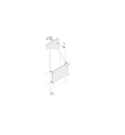 1STQ007467A0000 ABB PPFB Series RAL 7035 Light Grey Pickled Steel Sheet Blind Panel, 338mm H, 148mm W, 10mm L, for Use with PPFB1540