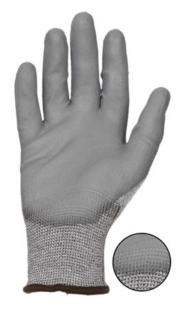 LN659-10 RS PRO Grey Nylon, Polyurethane Cut Resistant Work Gloves, Size 10, XL, Polyurethane Coating