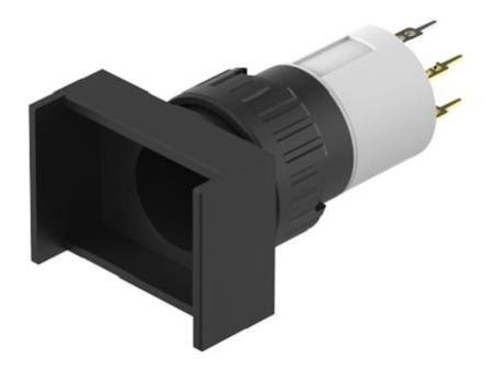51-423.036 EAO Pushbutton Actuator for Use with Illuminated Pushbutton