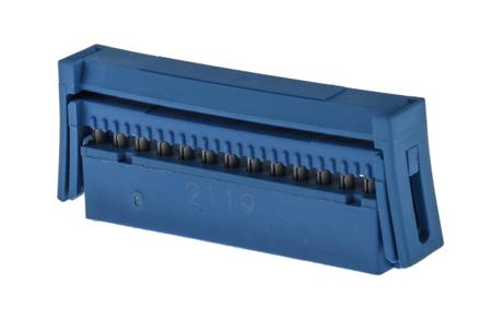 1-1658526-6 TE Connectivity AMP-LATCH 609 Series 2.54mm Pitch Right Angle Cable Mount IDC Connector, Socket, 26 Way, 2 Row