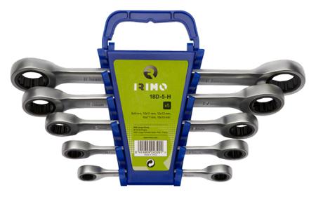 18D-5-H IRIMO 5-Piece Spanner, 8x9 to 18 x 19 mm, Steel Alloy