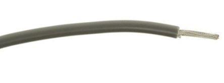 748-2046 RS Pro Grey, 100m PVC BS4808 Equipment Wire, 1 mm² CSA , 1.5 kV 17 AWG