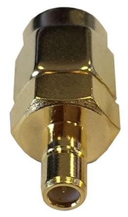 ADP-SMBM-SMAM RF Solutions Straight 50Ω RF Adapter SMB Plug to SMA Plug