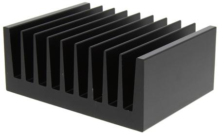 SK92-75-SA Fischer Elektronik Heatsink, Universal Rectangular Alu, 1.25K/W, 75 x 100 x 40mm