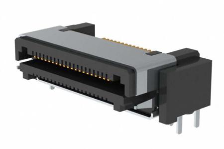 LSHM-120-01-L-RH-A-S-K-TR Samtec LSHM Series Right Angle Surface PCB Header, 40 Contact(s), 0.5 mm Pitch, 1 Row, Shrouded