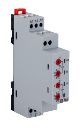119-806 RS PRO DIN Rail Mount Timer Relay, 230 V ac, 24V ac/dc, 3-Contact, 1 → 100h, 1-Function, SPDT
