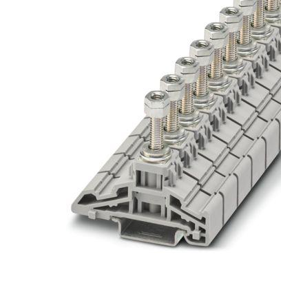 1056836 Phoenix Contact  HV M6/1 Series Grey, 2.5 → 35mm², 2-Level, Push In Termination, Fused