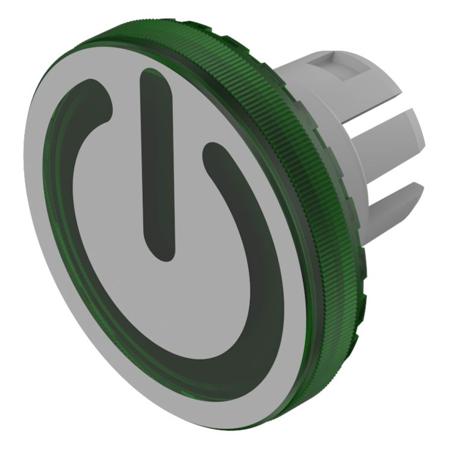 61-9643.503 Indicator Lens Round Style, Green, 19.7 diameter
