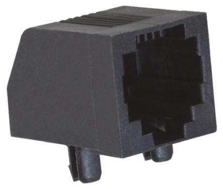 5557314-1 TE Connectivity Cat3 6P6C Right Angle Surface Mount UTP RJ25 Modular Jack Connector