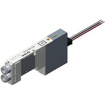SQ1341-5LO1-C6-Q SMC 3 position Closed Center Pneumatic Solenoid Valve - Solenoid One-Touch Fitting 6 mm SQ1000 Series 24V dc