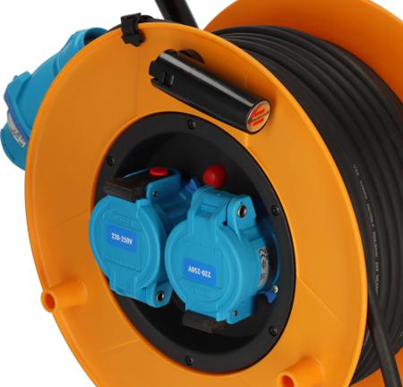 1243541 brennenstuhl 25m 2 Socket CEE 230 V-30 A Cable Reel Open Reel, 230 V, IP44