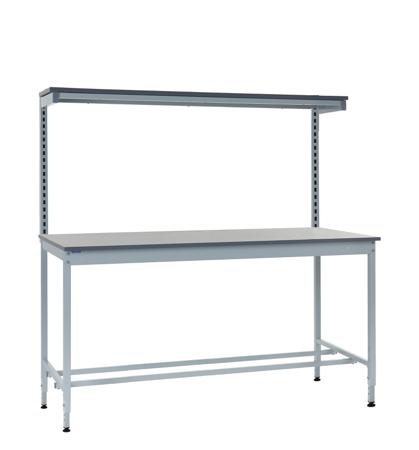 440-905 RS PRO Steel Workbench, 250kg Max Load, Adjustable Height, 840mm x 1800mm x 900mm