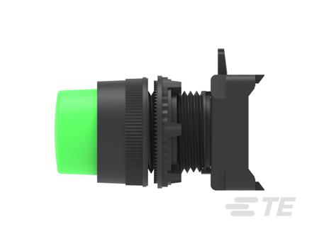 IPE22EXGR TE Connectivity ALCOSWITCH Series Push Button Switch, Momentary, Panel Mount, 22.5mm Cutout, IP65