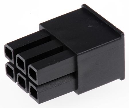 171692-0106 Molex Mega-Fit 171692, 5.7mm Pitch, 6 Way, 2 Row Male Connector Housing