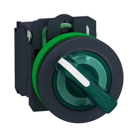XB5FK123G5 Schneider Electric Selector Switch - (SPDT) 30mm Cutout Diameter, Illuminated 2 Positions