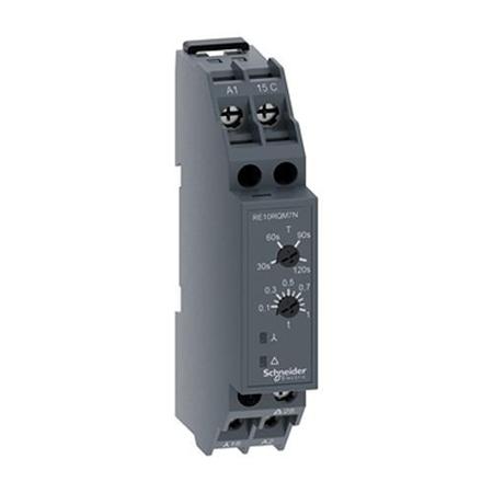 RE10RQM7N Schneider Electric RE10R Series DIN Rail Electronic Timing Relay, 1-Contact, 24 240, 0.1 to 120s, 1 CO Switch