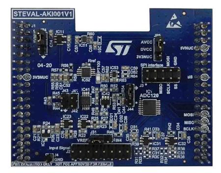 STEVAL-AKI001V1 STMicroelectronics  12-bit analog → digital converter, 50ksps → 1Msps, Evaluation board