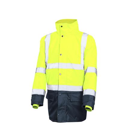 HVREFYXL Active Gear HVREFY Navy/Yellow Unisex Hi Vis Jacket, XL