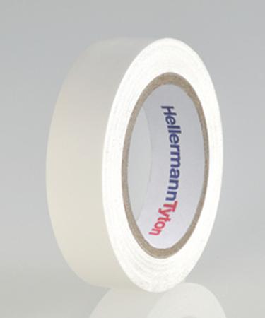 710-00105 HTAPE-FLEX15-15x10-PVC-WH HellermannTyton HelaTape Flex White Electrical Tape, 15mm x 10m
