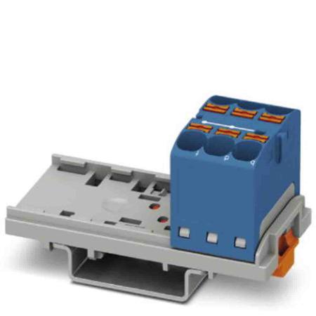 3273528 Phoenix Contact Distribution Block, 6 Way, 0.2 → 6mm², 32A, 800 V, Blue