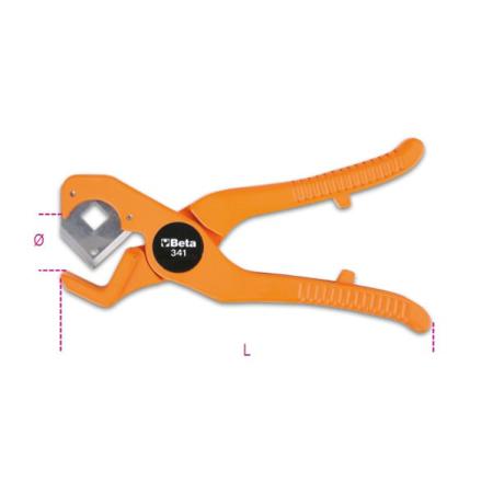 341 BETA  Pipe Cutter 25 mm, Cuts Plastic