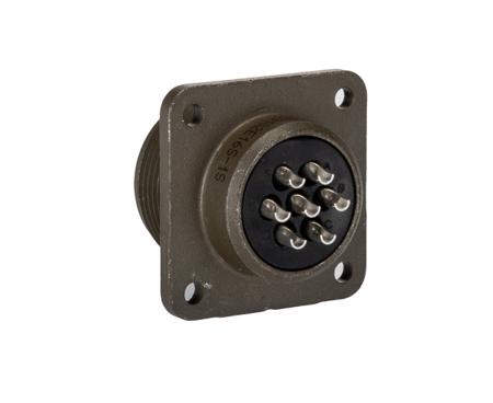 MS3102E16S-1S Amphenol Industrial, MS-E 7 Way MIL Spec Circular Connector Plug, Socket Contacts,Shell Size 16, Quick Coupling