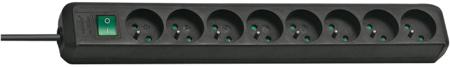 1159301018 brennenstuhl 3m 8 Socket 2P+T Extension Lead, 230 V, IP20