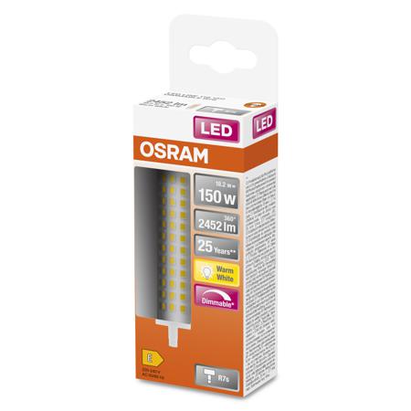 4058075432574 LEDVANCE 40580 R7s LED Bulbs 19 W(150W), 2700K, Warm White, Double Ended shape