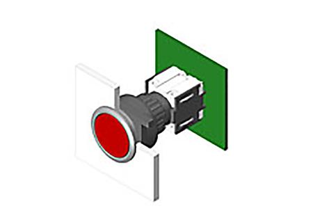 71-612.0 EAO Illuminated Push Button Switch for Use with Series 71 Switches