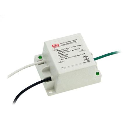 SPD-20-240P MEAN WELL Surge Protector, 20kA, 1500V (Volts)