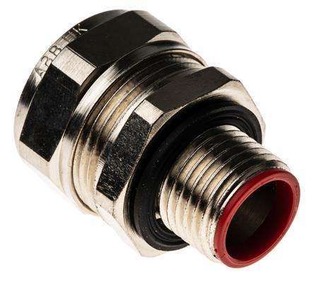 7TCA296030R0096--SPL16-M16-M Adaptaflex M16 Swivel Cable Conduit Fitting, Silver 16mm nominal size