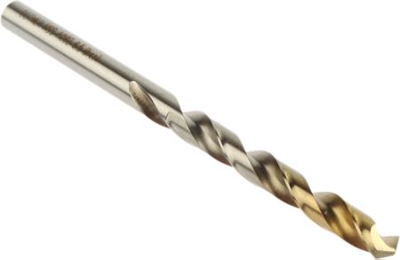 A0026.5 Dormer A002 Series HSS-TiN Twist Drill Bit for Steel, 6.5mm Diameter, 101 mm Overall