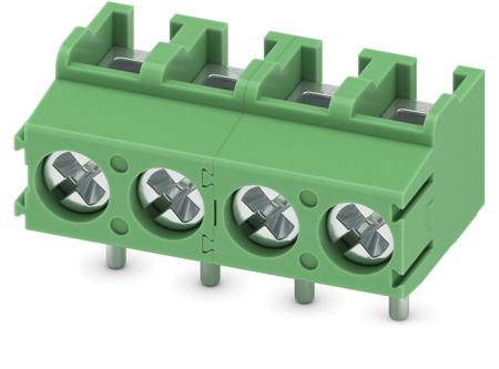 1935336 Phoenix Contact PT 1.5/ 4-5.0-V Series PCB Terminal Block, 5mm Pitch, Through Hole Mount, Screw Termination