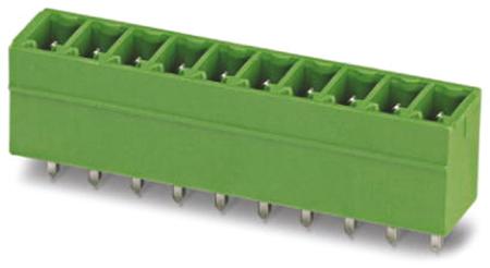 1843606 Phoenix Contact, 3.5mm Pitch, MCV 1.5/2-G-3.5, 2 Way, , Pluggable Terminal Block, Header, Wave Soldering, Solder