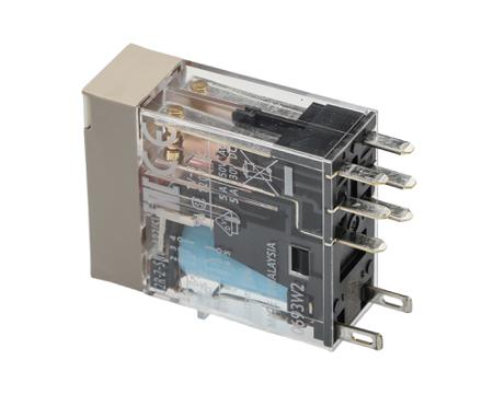 G2R-2-SND-AP3-DC24-S- Omron Plug In Non-Latching Relay, 24V dc Coil, 5A Switching Current, DPDT