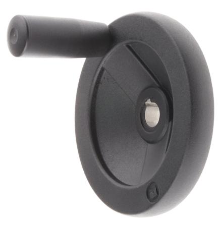 90915 Rose+Krieger Black Die Cast Aluminium Hand Wheel , 100mm