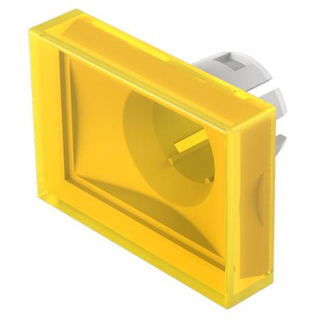 51-901.4 Indicator Lens Rectangle Style, Yellow, 21.5 Long
