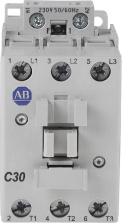 100-C30KF00 Allen Bradley 100 Series 100C Contactor, 230 V ac Coil, 3-Pole, 30 A, 15 kW, 3NO, 690 V ac
