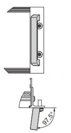 10501-020 nVent SCHROFF Front Handle, 102 x 40 x 12.2mm