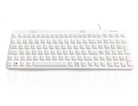 KYB-MED-LUX-BLUW Ceratech  Wired USB Medical Keyboard, QWERTY (UK), White