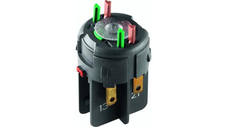 1.20.126.103/9000 RAFI RAFIX 16 Series Contact Block for Use with Plug In Distributor, 250V ac, 1NO, SPST