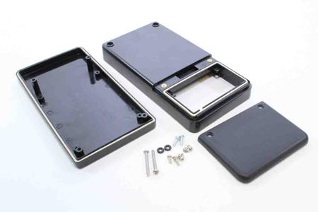 198-1367 RS PRO, ABS, Hand Held Enclosure With Integral Battery Compartment, IP65 ,160 mm x 30 mm x 84 mm