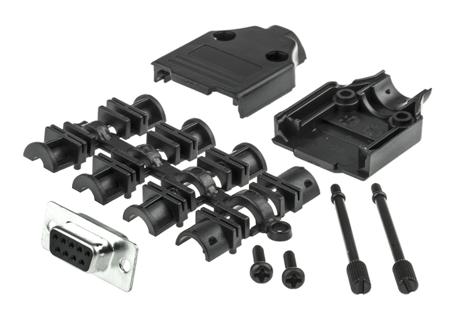 MHDTPPK9-DB9S-K MH Connectors MHDTPPK 9 Way D-sub Connector Socket