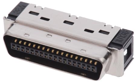 10136-6000EC 3M 101 36 Way Cable Mount D-sub Connector Plug, 1.27mm Pitch