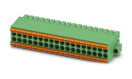 1790454 Phoenix Contact, 3.5mm Pitch, DFMC 1.5/18-STF-3.5, 36 Way, Pluggable Terminal Block, Plug, Spring Cage Termination,